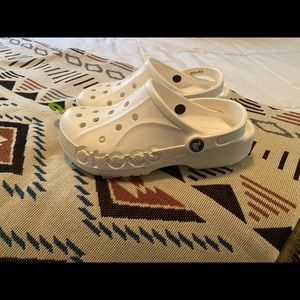 NWT White Crocs